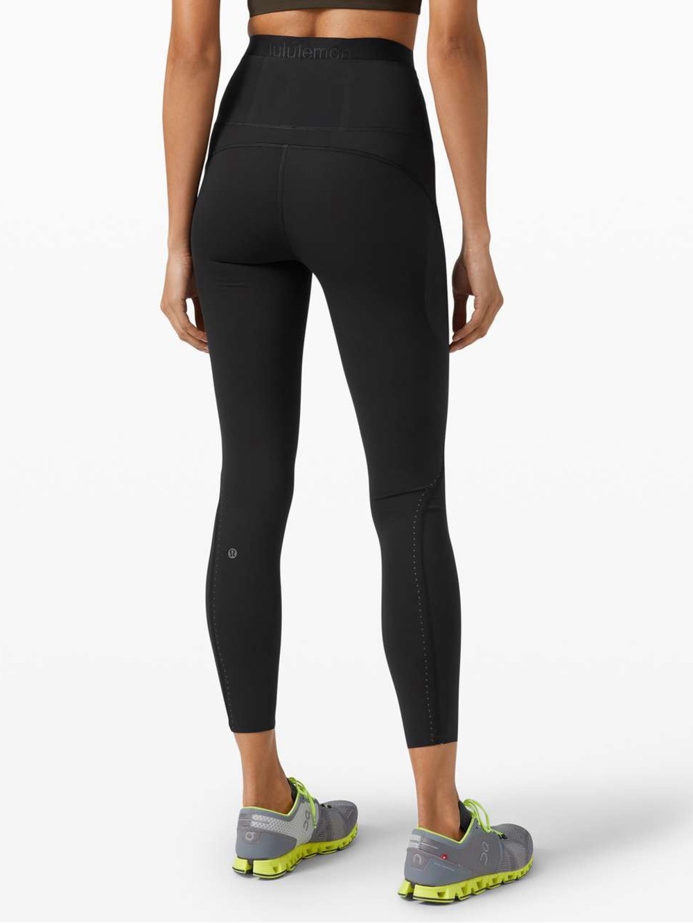 Lululemon Fast and Free Reflective High-Rise Tight 25" sz 6 Black
